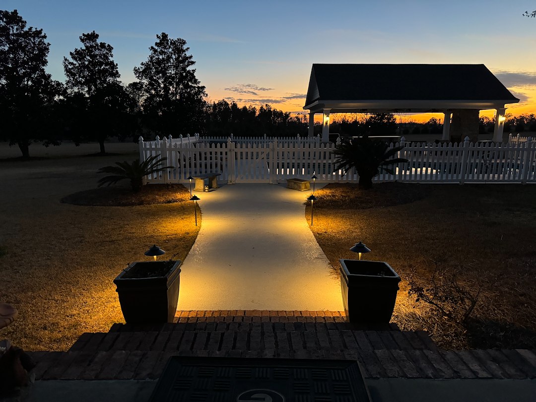 Backyard Landscape Lighting in Valdosta, Ga